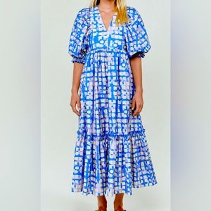 HUNTER BELL
PALMER DRESS COBBLESTONE BLUE